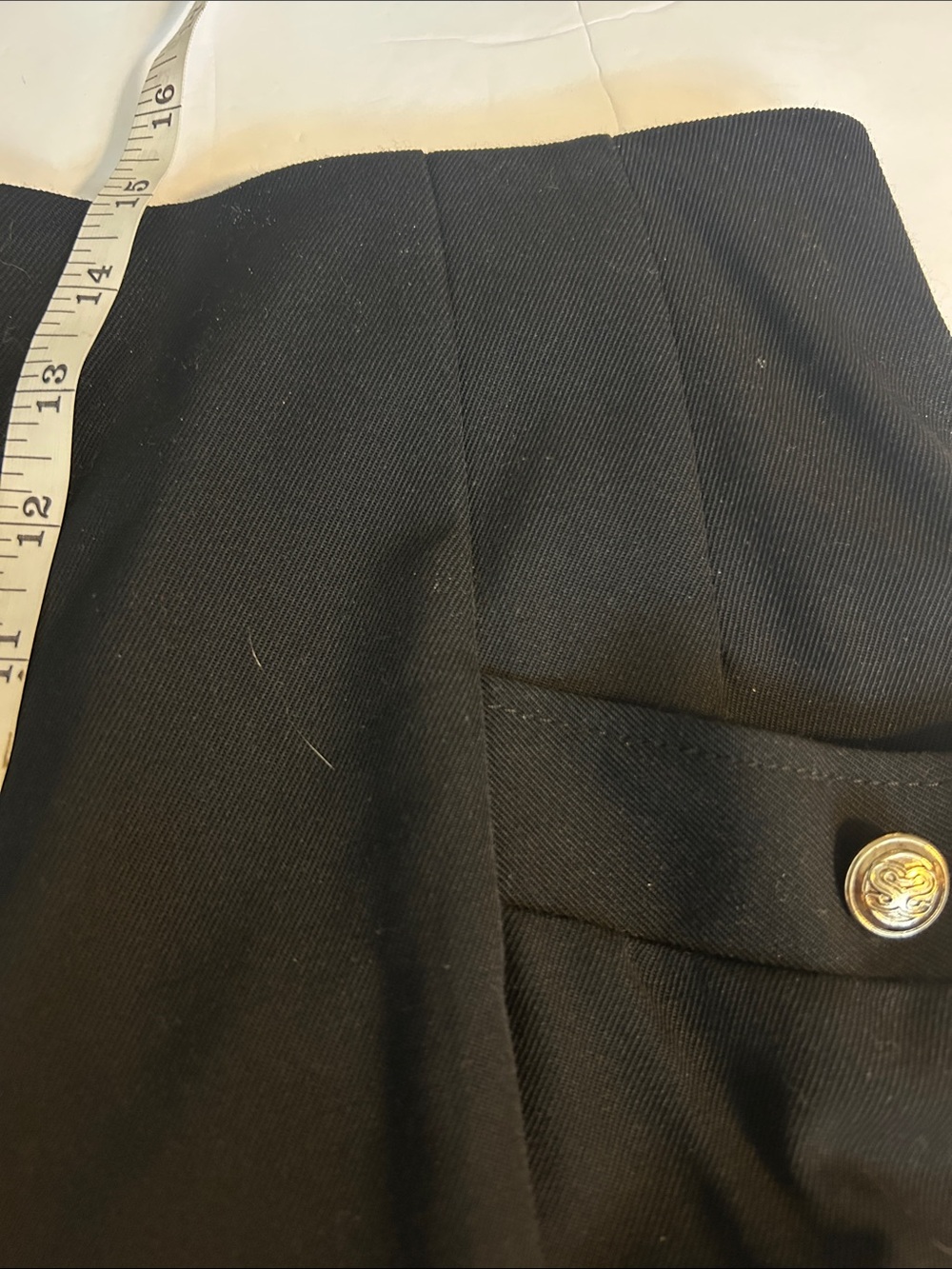 Sandro Carrot Top Cropped Black Pants Cuff Wide leg gorpcore Sieny high rise - Picture 14 of 16